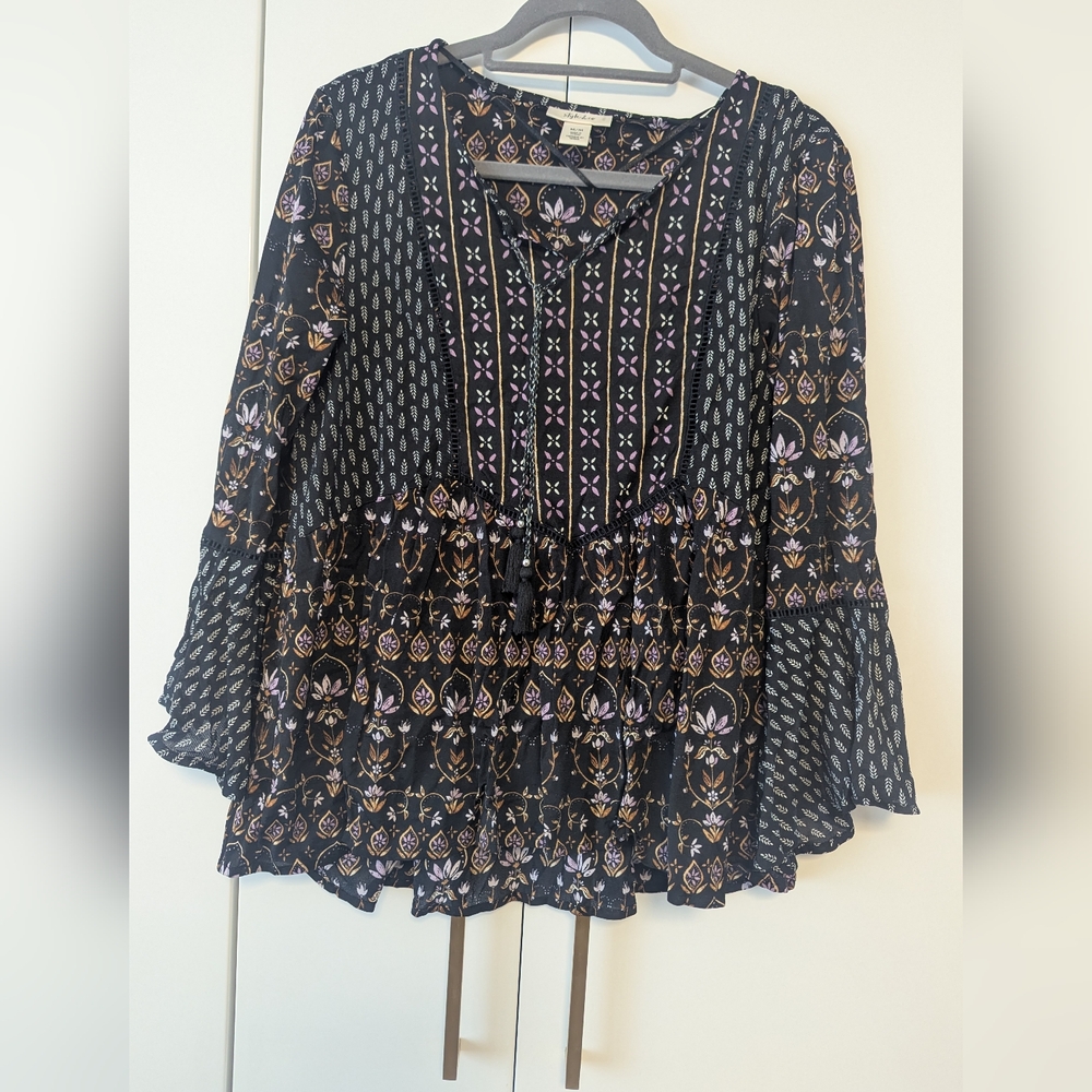 Style & Co Floral & Paisley Blouse